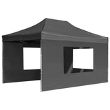 Tente de réception pliable à parois Aluminium 4,5x3m Anthracite