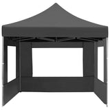 Tente de réception pliable à parois Aluminium 4,5x3m Anthracite