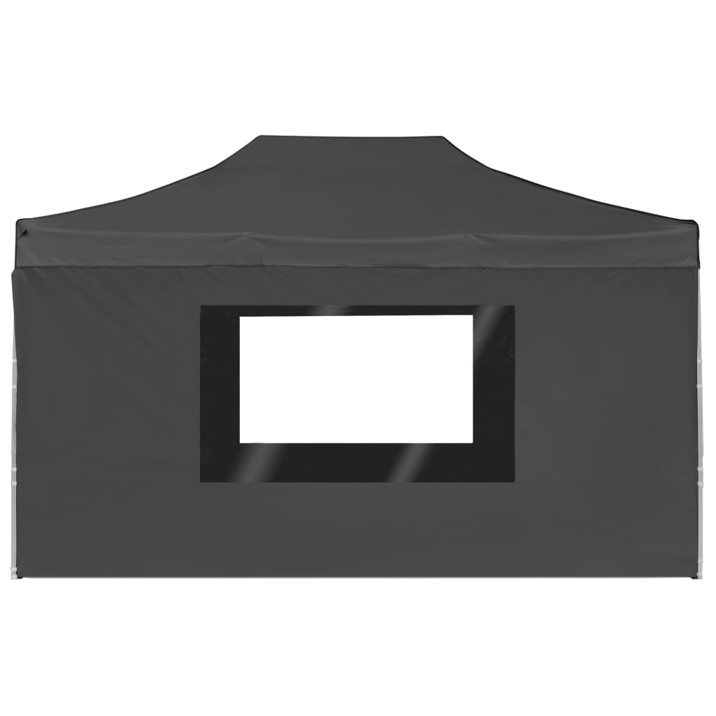 Tente de réception pliable à parois Aluminium 4,5x3m Anthracite