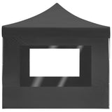 Tente de réception pliable à parois Aluminium 4,5x3m Anthracite