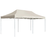 Folding Reception Tent Aluminum 6 x 3 m Cream