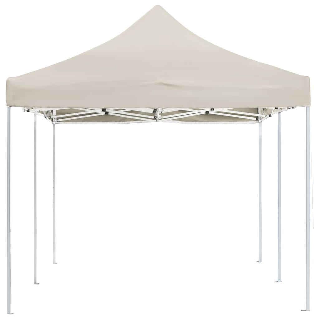 Folding Reception Tent Aluminum 6 x 3 m Cream