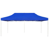 Tente de réception pliable Aluminium 6 x 3 m Bleu