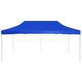 Tente de réception pliable Aluminium 6 x 3 m Bleu