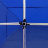 Tente de réception pliable Aluminium 6 x 3 m Bleu