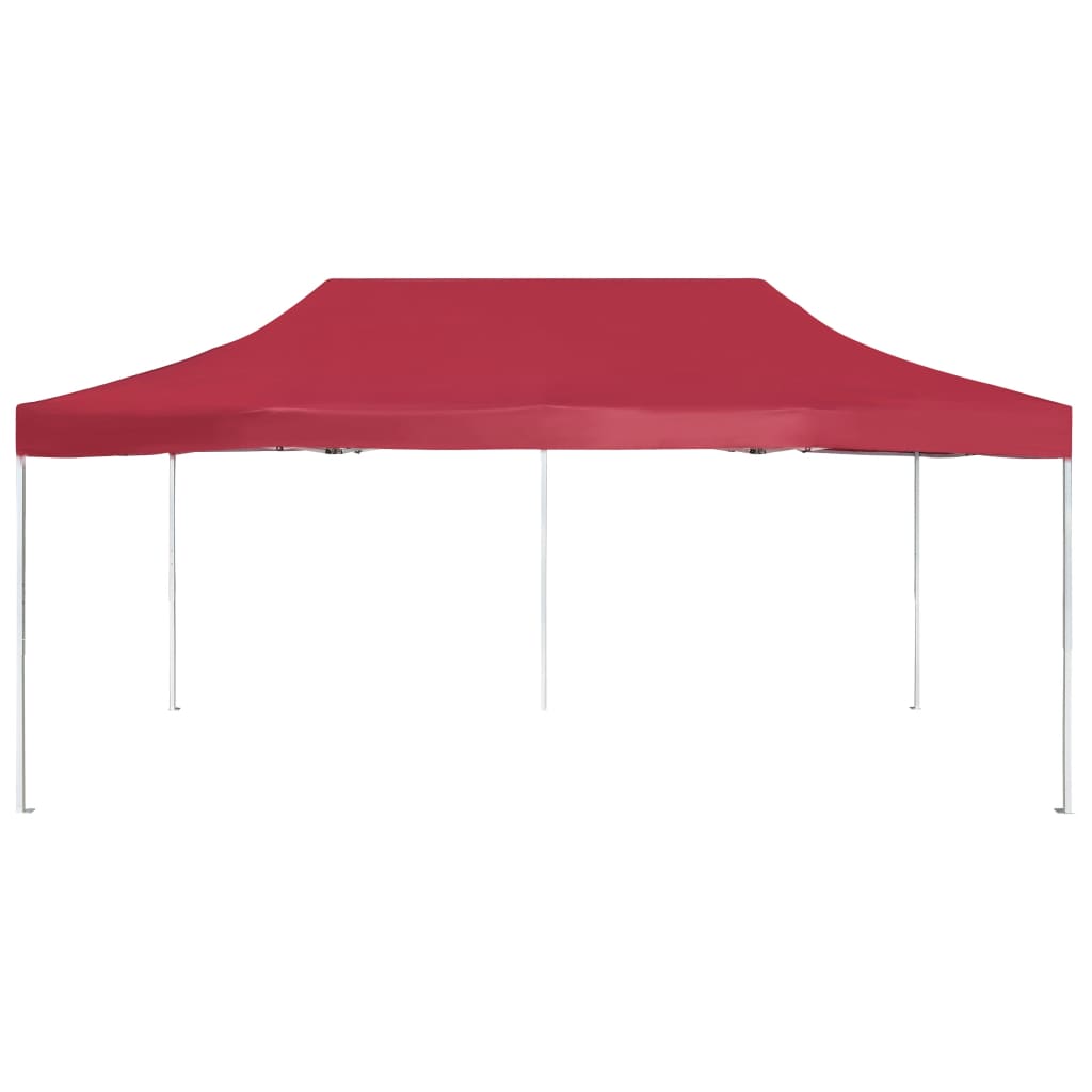 Tente de réception pliable Aluminium 6x3 m Bordeaux