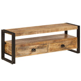 Meuble TV 120x35x45 cm Bois solide de manguier