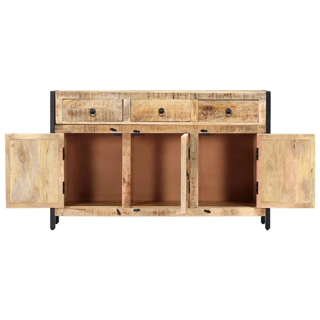 Buffet 120x35x76 cm Bois de manguier massif