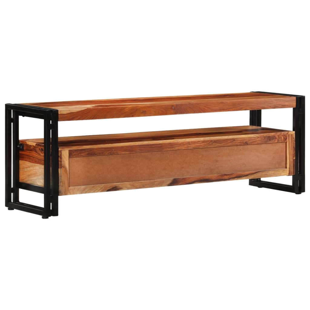 Meuble TV 120x30x40 cm Bois de Sesham solide