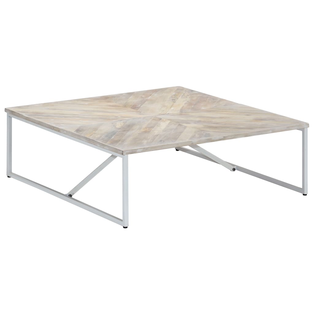 Table basse 110x110x36 cm Bois de manguier solide