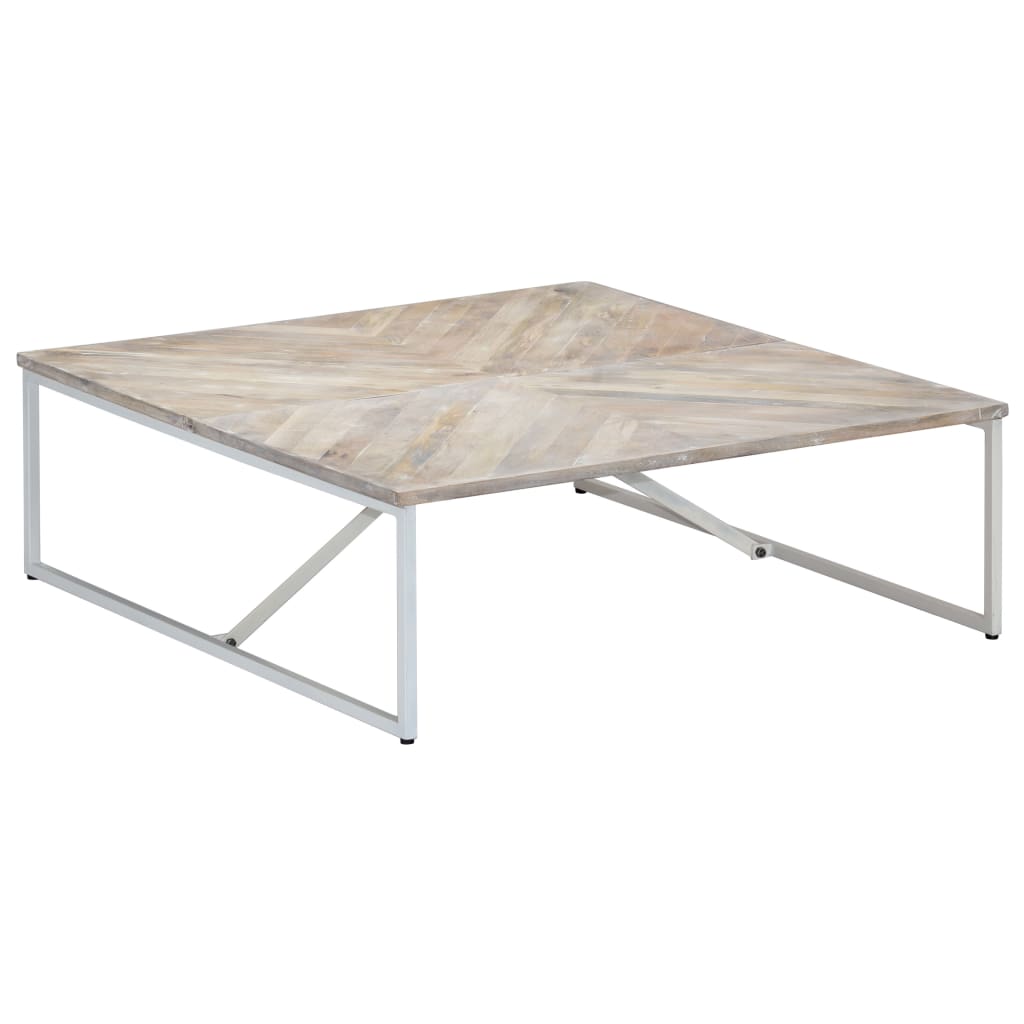 Table basse 110x110x36 cm Bois de manguier solide