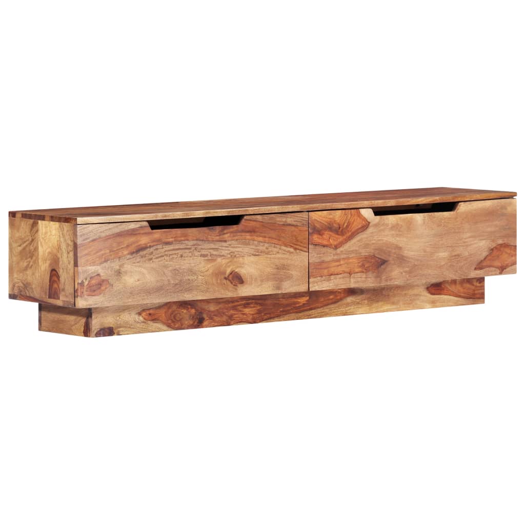 Meuble TV 145x30x30 cm Bois massif