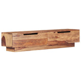 Meuble TV 145x30x30 cm Bois massif