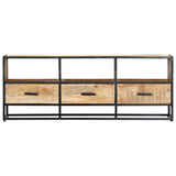 Meuble TV 120x30x45 cm Bois solide de manguier