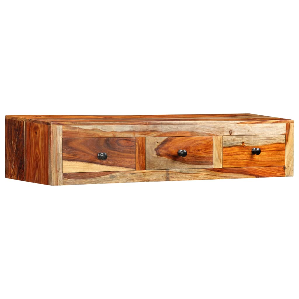 Table console murale 100x25x20 cm Bois massif