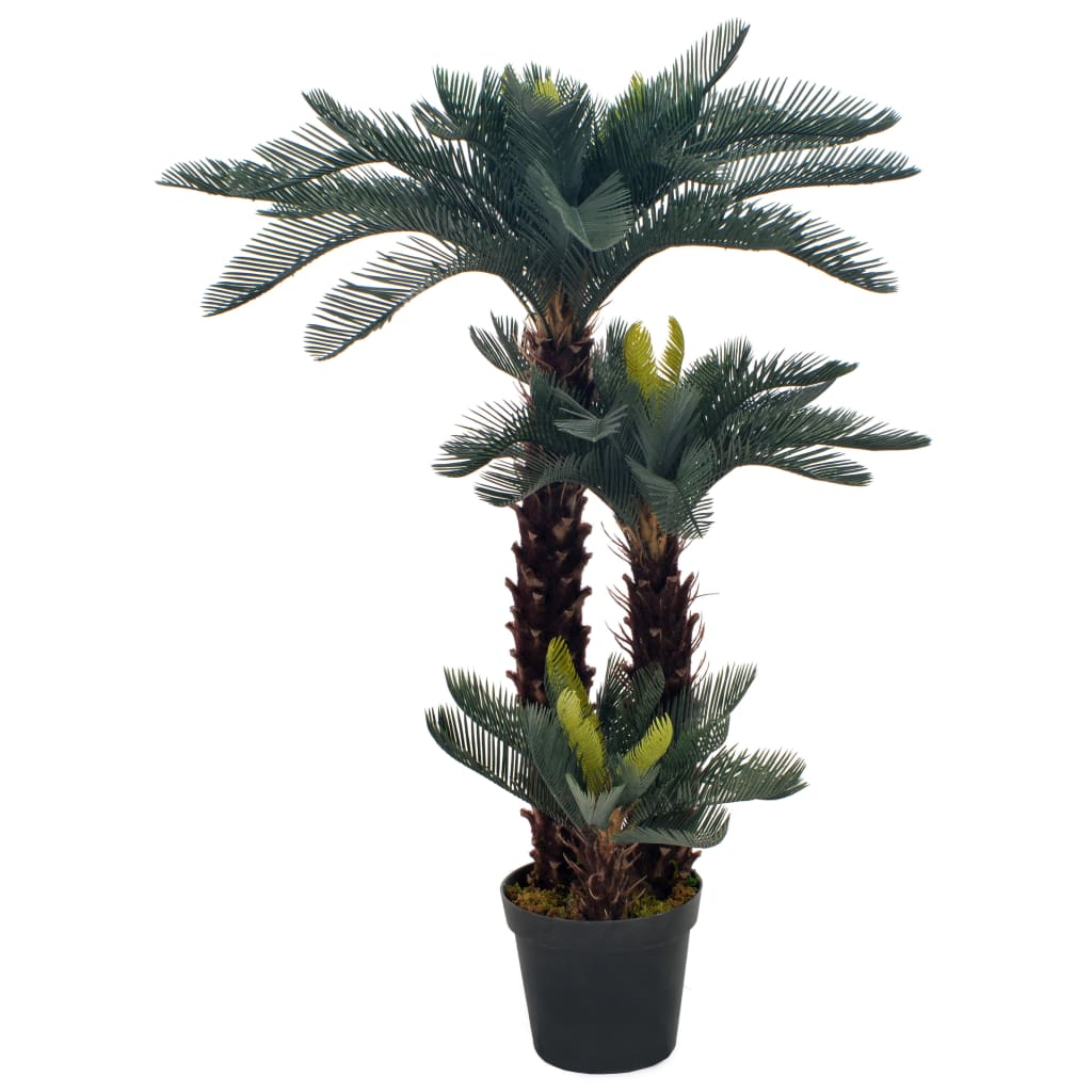 Künstliche Pflanze mit Topf Cycas Palm Green 125 cm