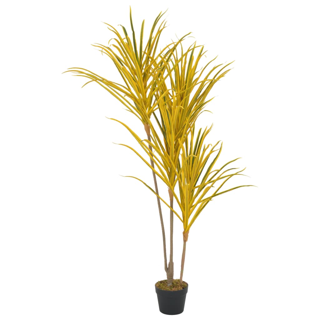 Plante artificielle avec pot Dracaena Jaune 125 cm