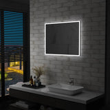 Miroir mural à LED pour salle de bains 80x60 cm