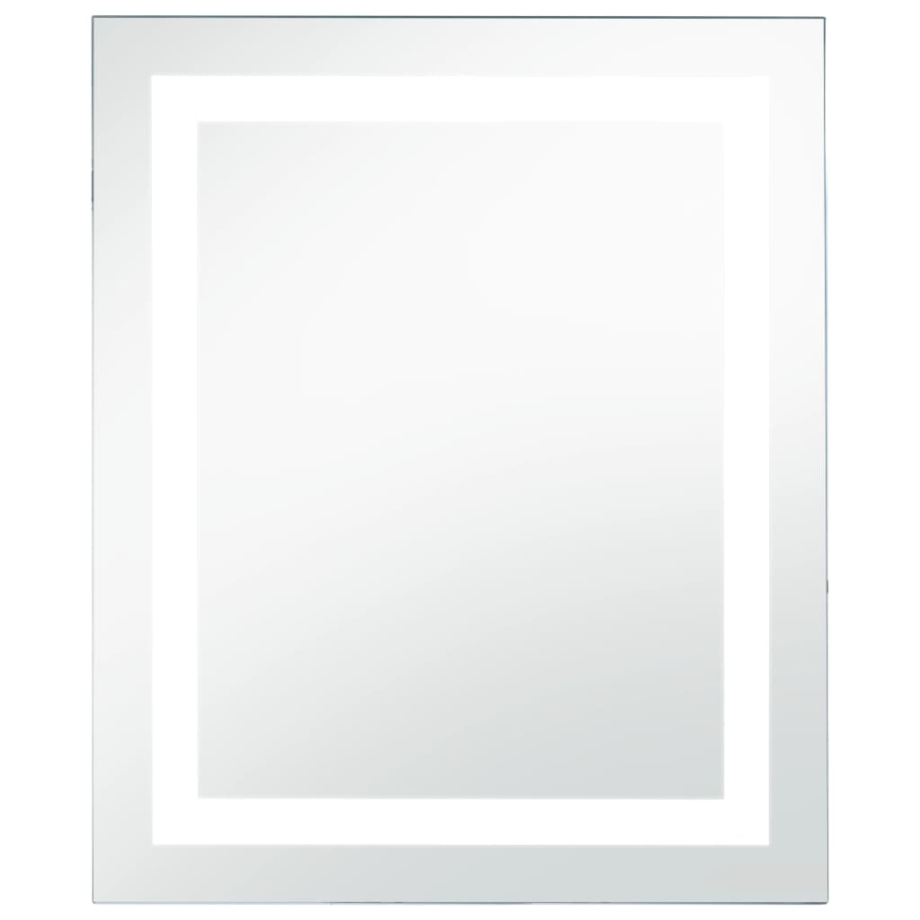 Miroir à LED pour salle de bains et capteur tactile 50x60 cm