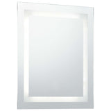 Miroir à LED pour salle de bains et capteur tactile 50x60 cm