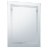 Miroir à LED pour salle de bains et capteur tactile 50x60 cm