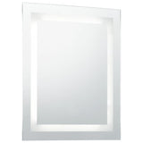 Miroir à LED pour salle de bains et capteur tactile 60x80 cm