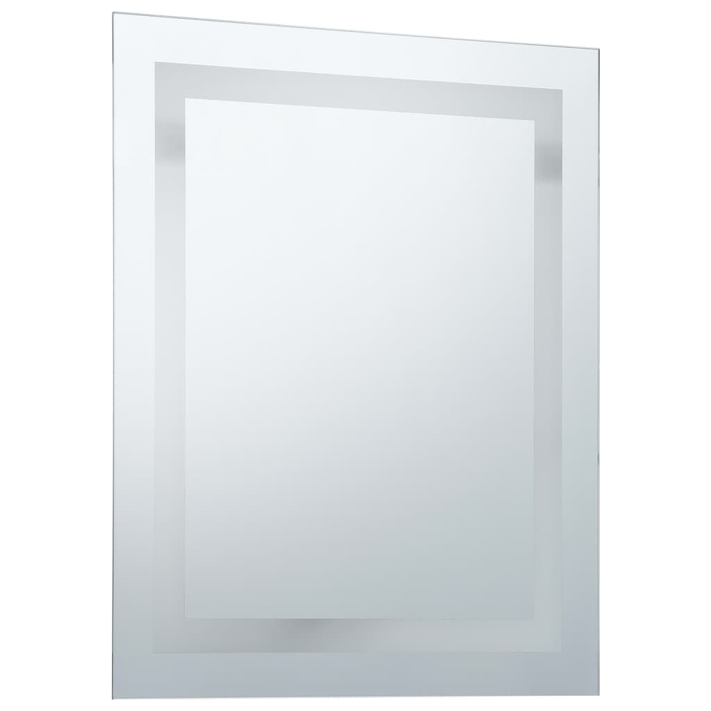 Miroir à LED pour salle de bains et capteur tactile 60x80 cm