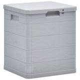 Boîte de rangement de jardin 90 L Gris clair