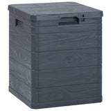 Boîte de rangement de jardin 90 L Anthracite