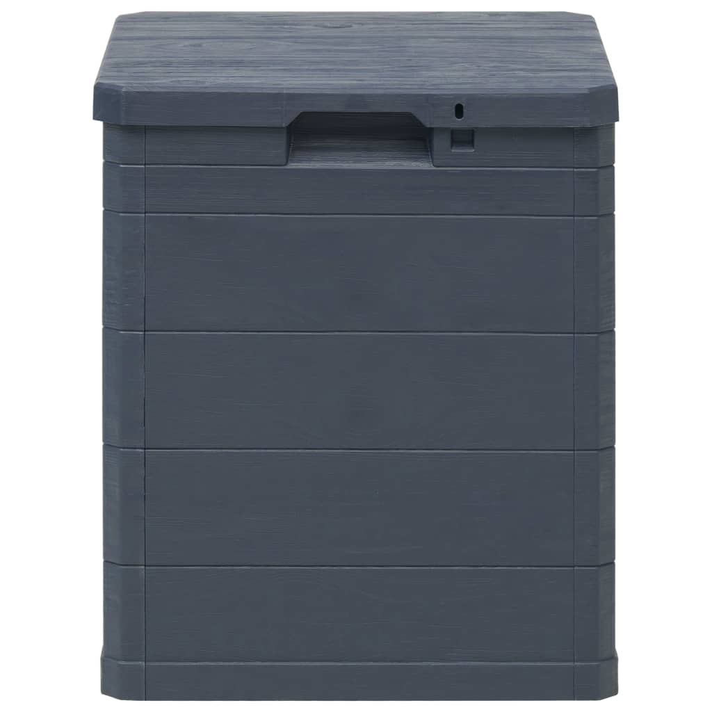 Boîte de rangement de jardin 90 L Anthracite