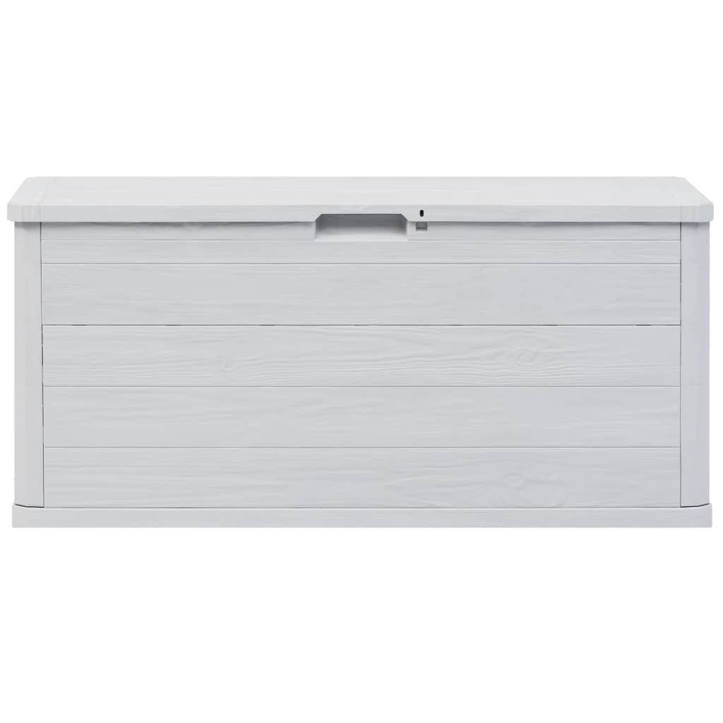 Boîte de rangement de jardin 280 L Gris clair