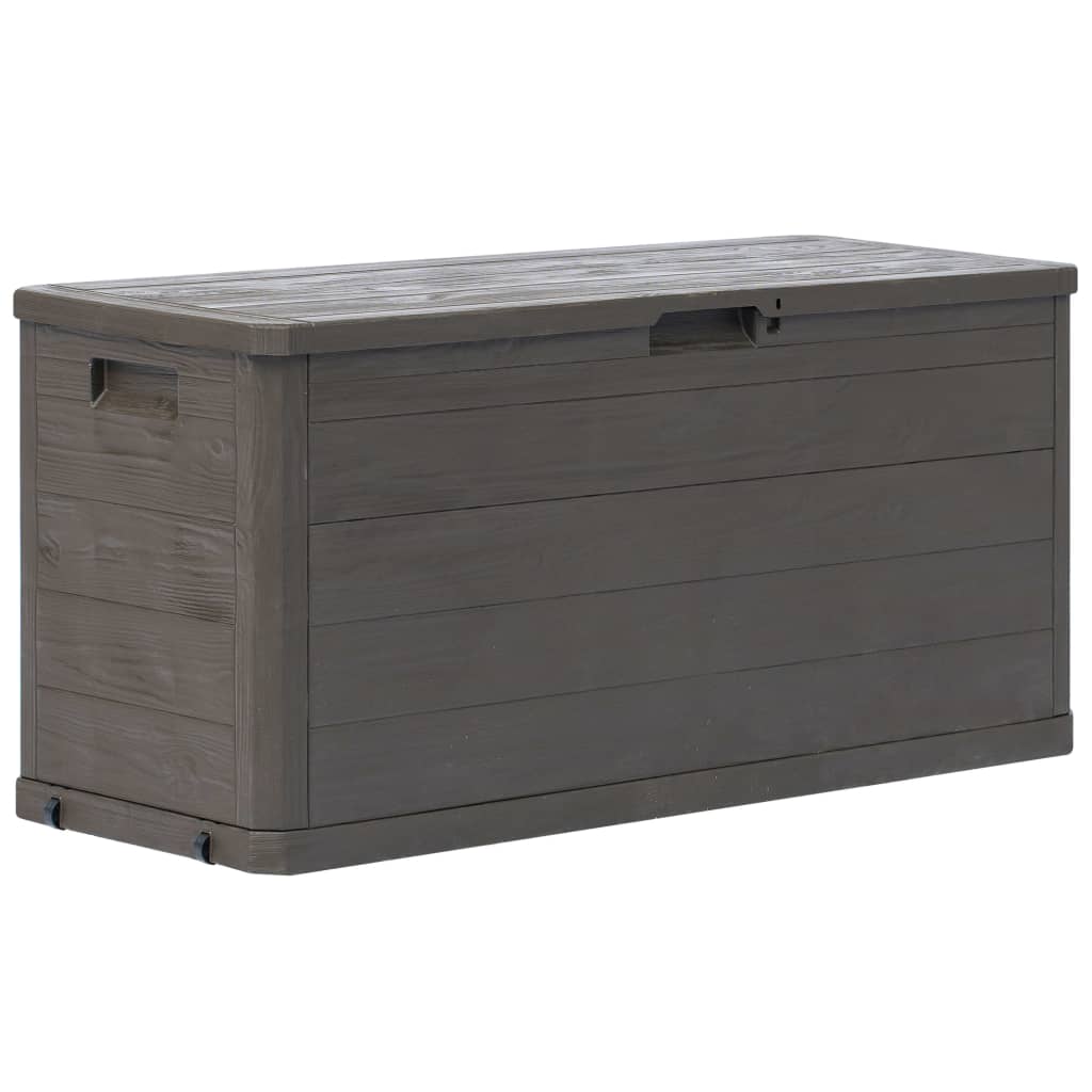 Boîte de rangement de jardin 280 L Marron