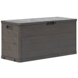 Boîte de rangement de jardin 280 L Marron