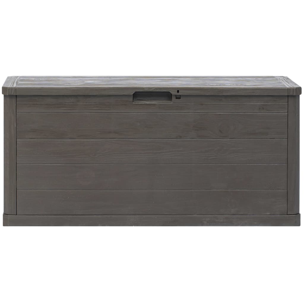 Boîte de rangement de jardin 280 L Marron