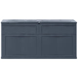 Boîte de rangement de jardin 320 L Noir