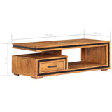 Table basse 100x45x33 cm Bois d'acacia massif