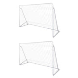 Filets de but de football Acier 2 pcs 240x90x150 cm