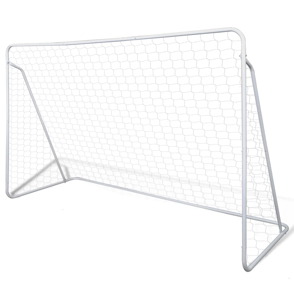 Filets de but de football Acier 2 pcs 240x90x150 cm