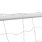 Buts de football 2 pcs avec filets 182x61x122 cm Acier Blanc