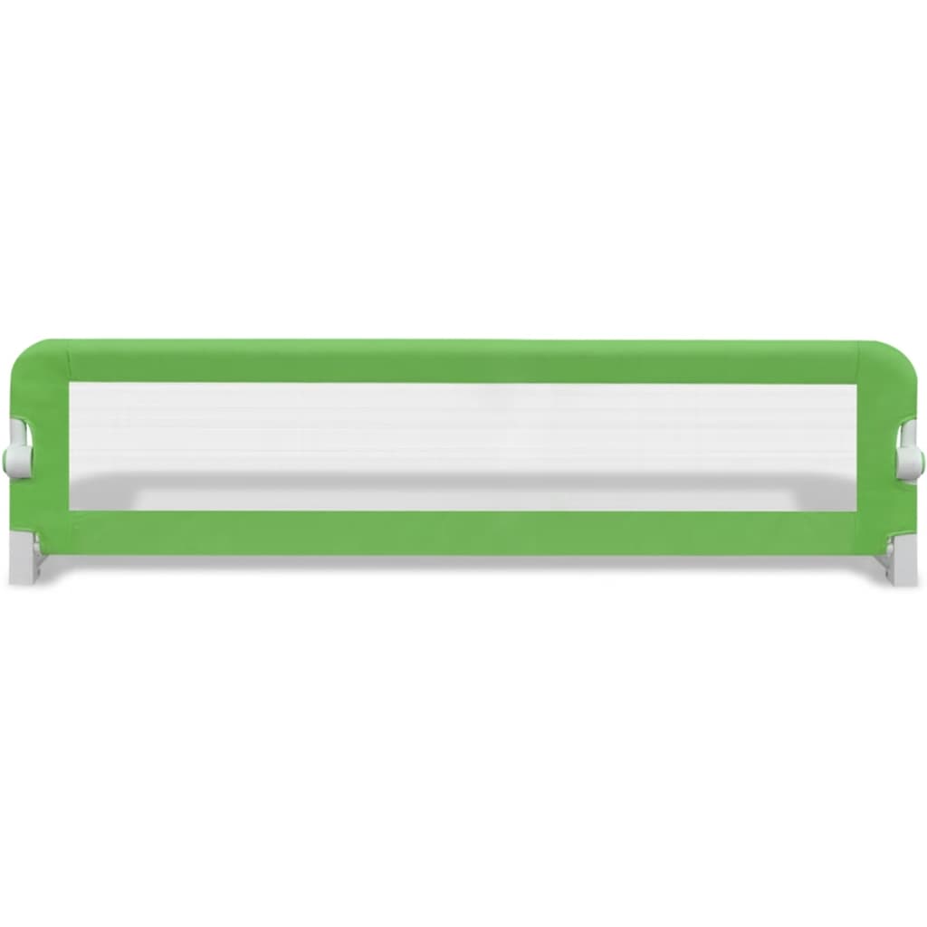 Barrière de lit de sécurité pour tout-petits 2pcs Vert 150x42cm