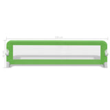 Barrière de lit de sécurité pour tout-petits 2pcs Vert 150x42cm