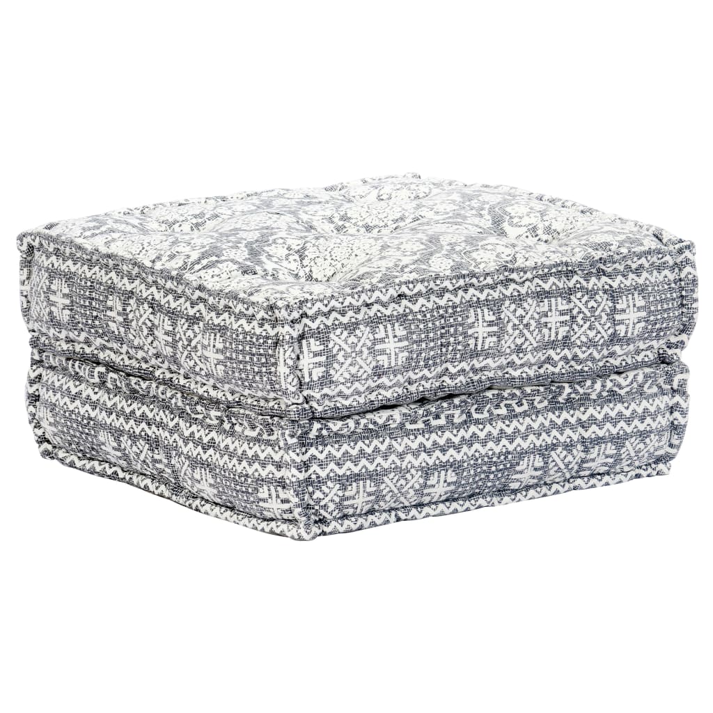 Pouf modulaire à 4 places Gris clair Tissu