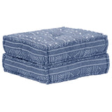 Indigo Fabric 3-Seater Modular Pouf