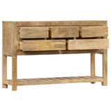 Buffet 120x30x75 cm bois de manguier massif