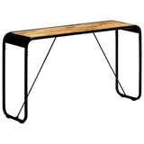 Table console 140 x 35 x 76 cm Bois de manguier massif brut