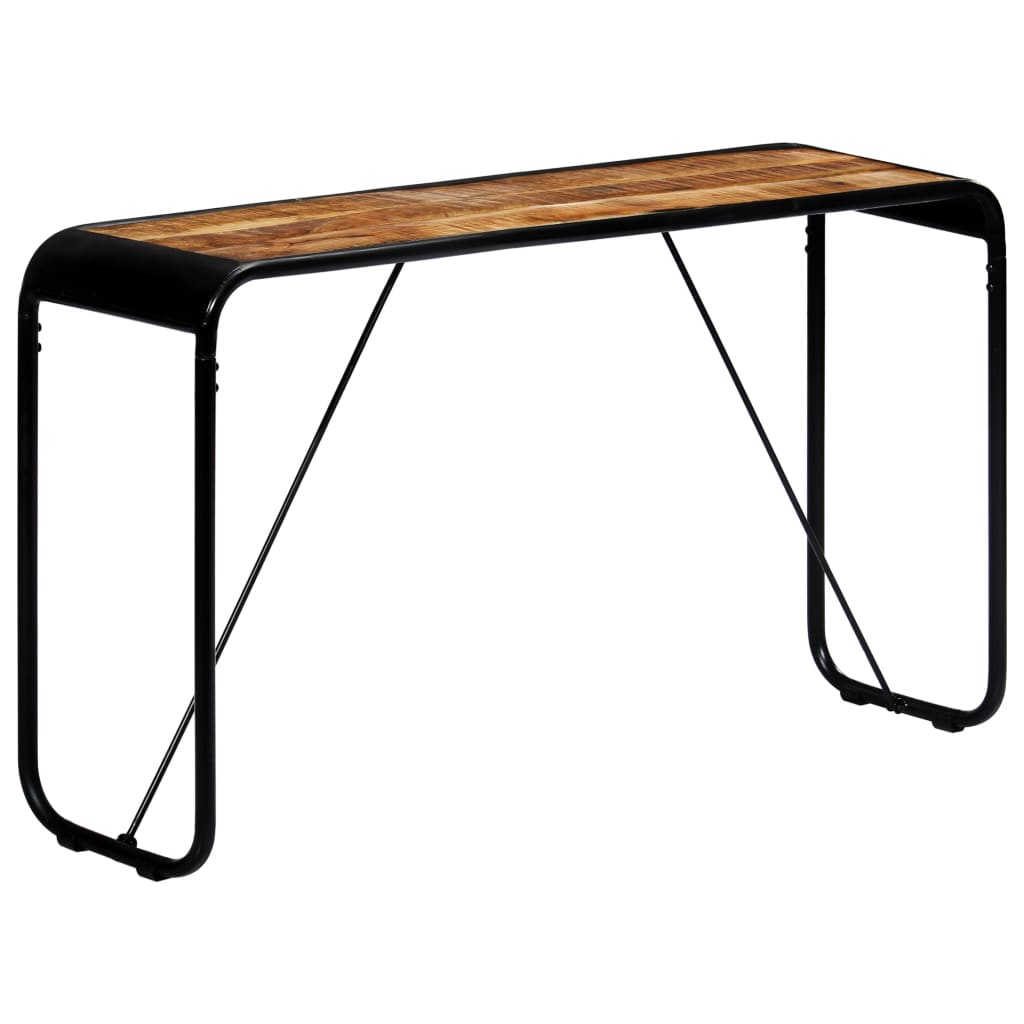 Table console 140 x 35 x 76 cm Bois de manguier massif brut