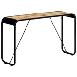 Table console 140 x 35 x 76 cm Bois de manguier massif brut