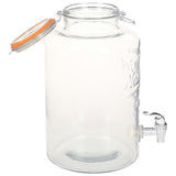 XXL-Wasserspender mit Wasserhahn, transparent, 8 l, Glas