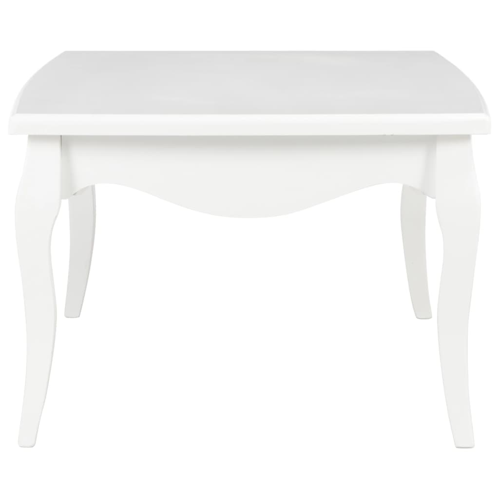 Table basse Blanc 110x60x40 cm Bois de pin massif