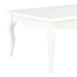 Table basse Blanc 110x60x40 cm Bois de pin massif